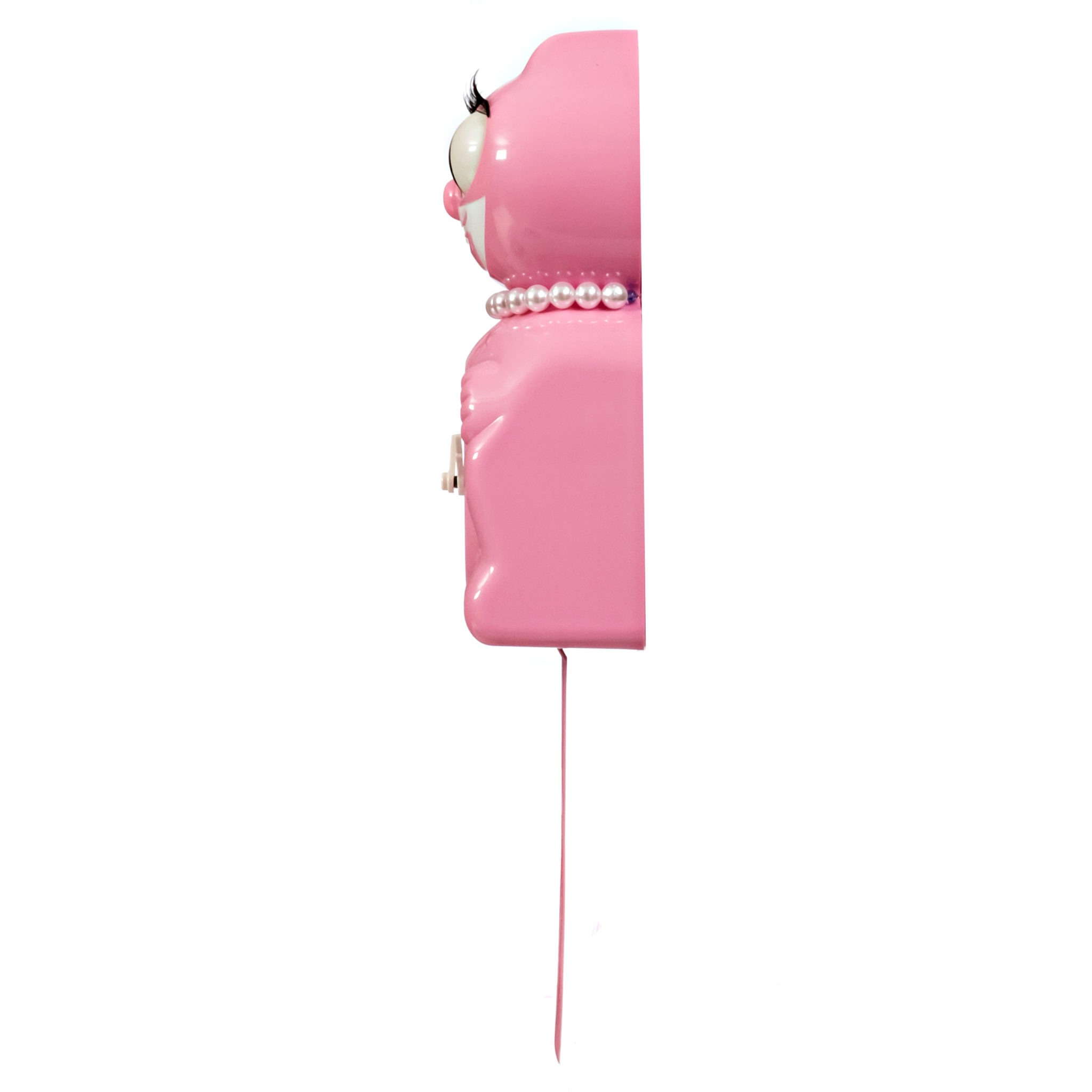 Pink Satin Lady Kit-Cat (15.5 high) - Kit-Cat Klock