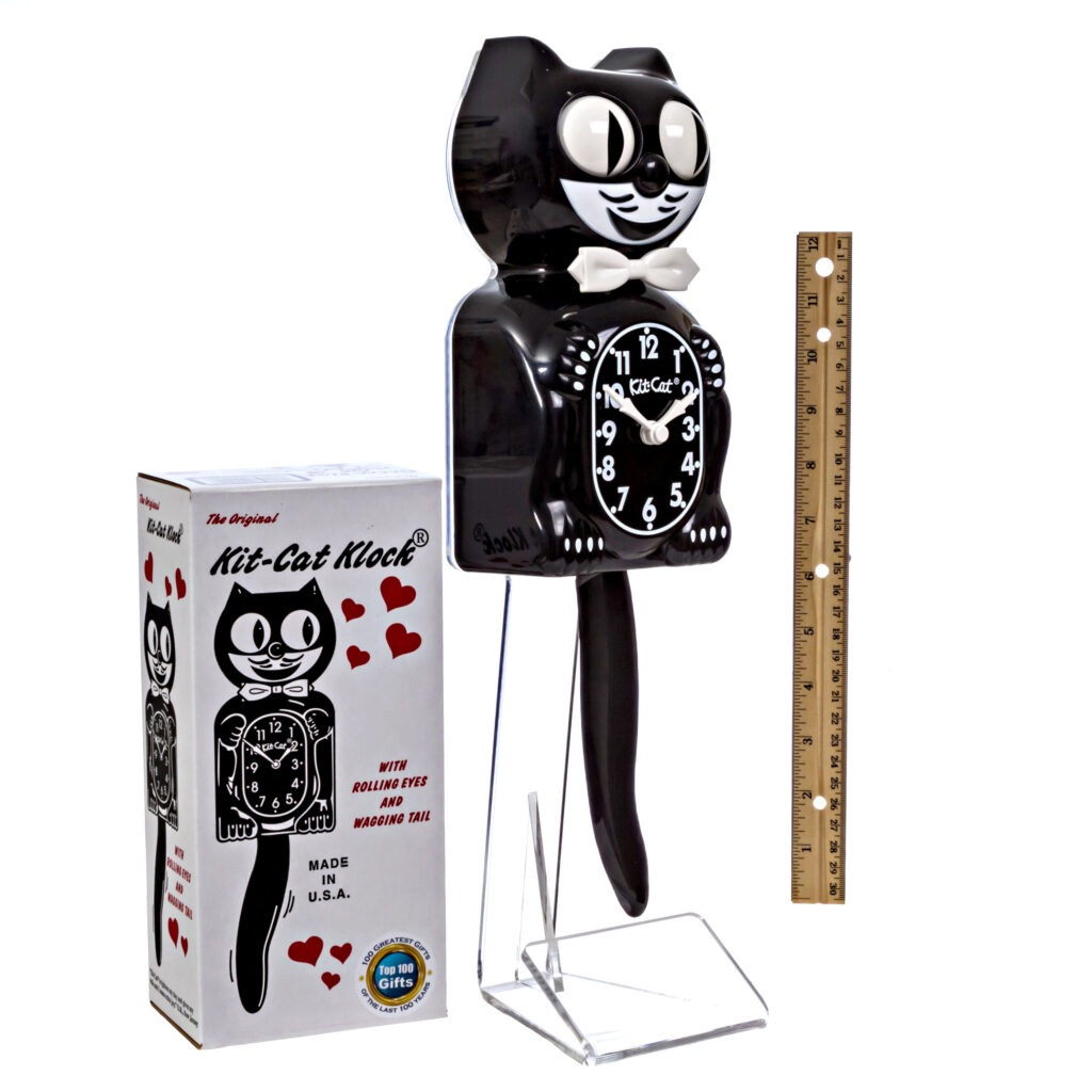 Kit cat clock black measure